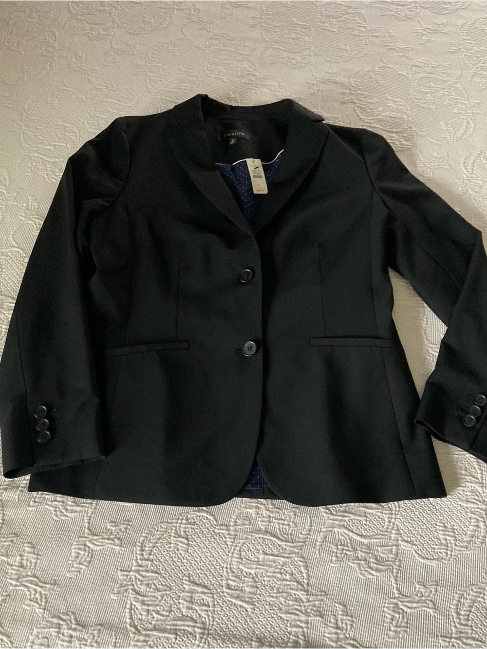 Talbots Black Two-Button Women's Blazer